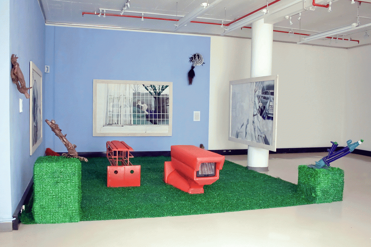 Amber-Jade Geldenhuys. Surveillance and deliberation. 2010. Installation view