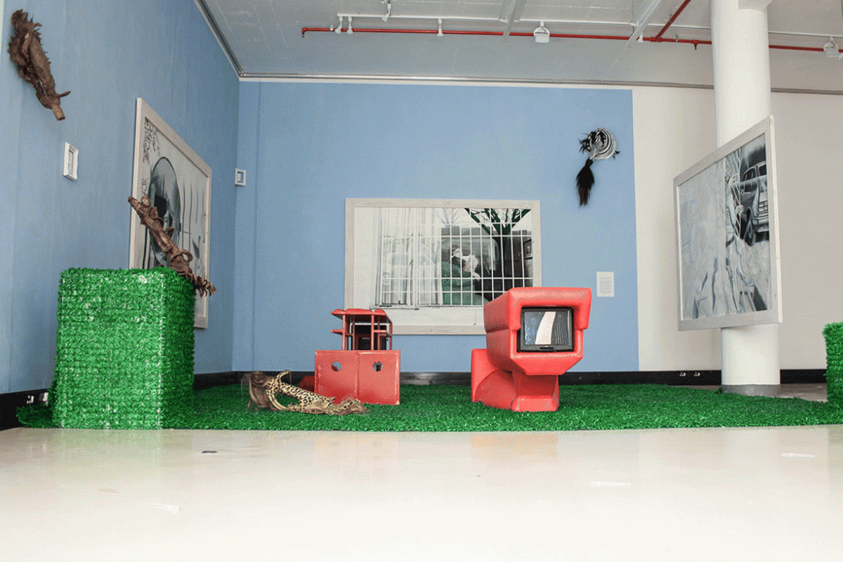 Amber-Jade Geldenhuys. Surveillance and deliberation. 2010. Installation view