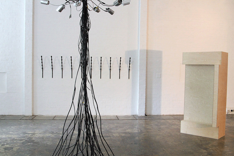 Amber-Jade Geldenhuys. Plastic Fences & Yellow Brick Houses. 2014. Installation view. The Substation, Wits