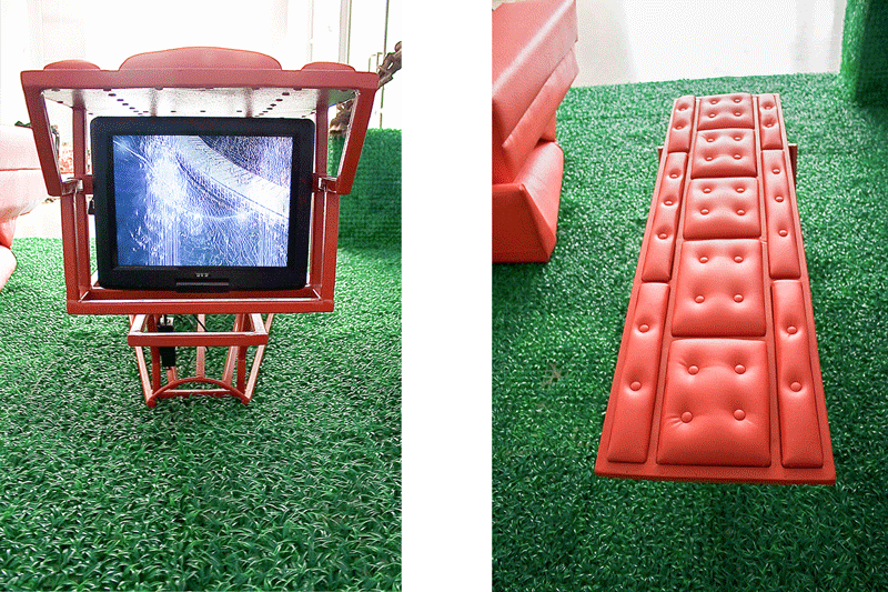 Amber-Jade Geldenhuys. Surveillance and deliberation. 2010. Installation view